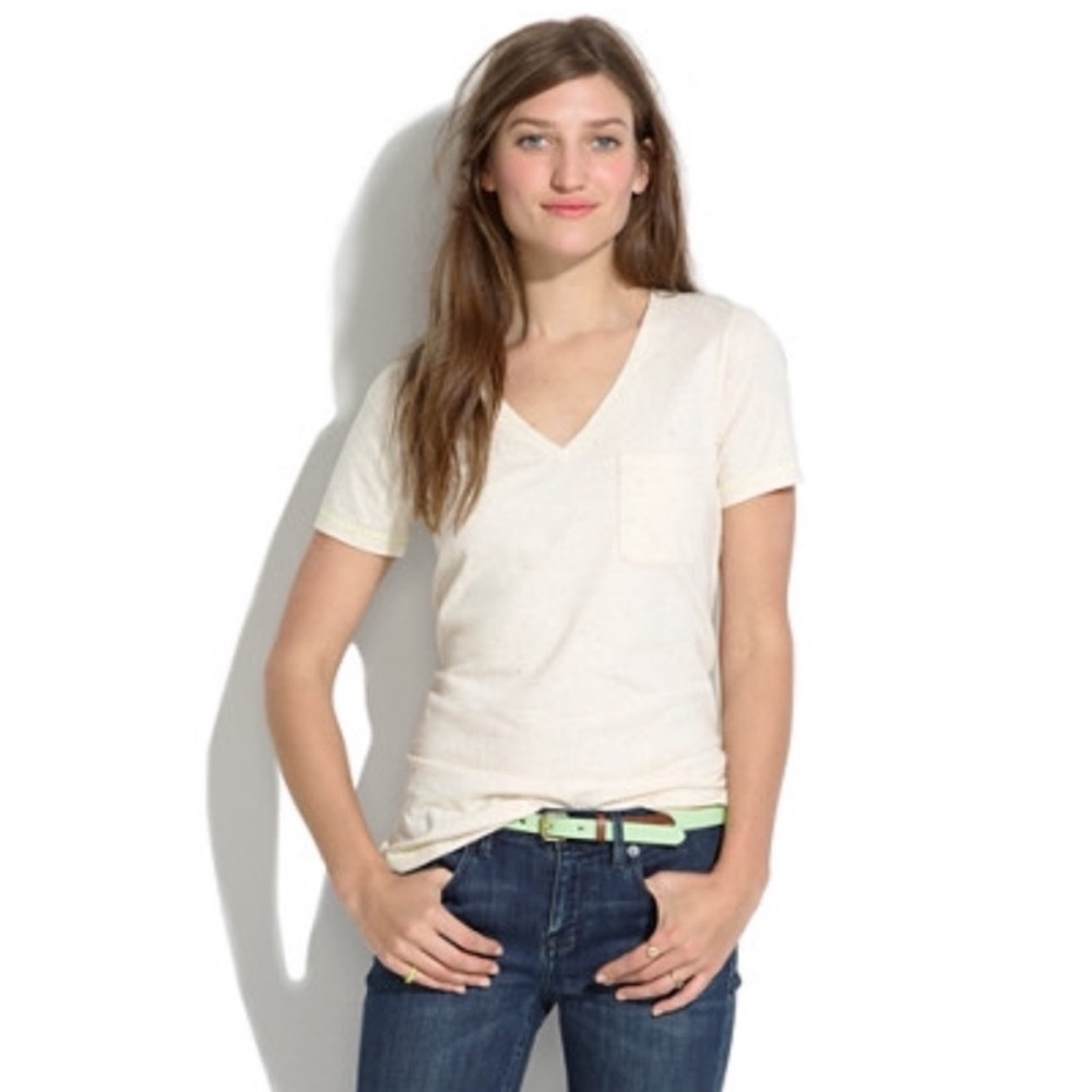 MADEWELL rainbow speckled top 🌈